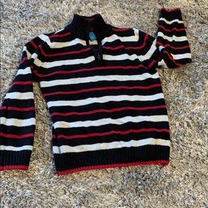GREENDOG  boy's sweater  sz S red, gray and black